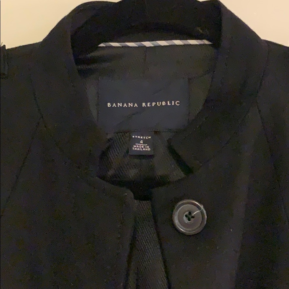 Banana Republic Black Crop Blazer